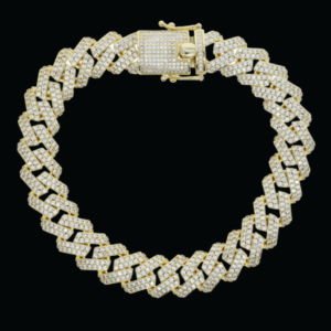 12MM Miami Cuban Link Iced Out Diamond Bracelet