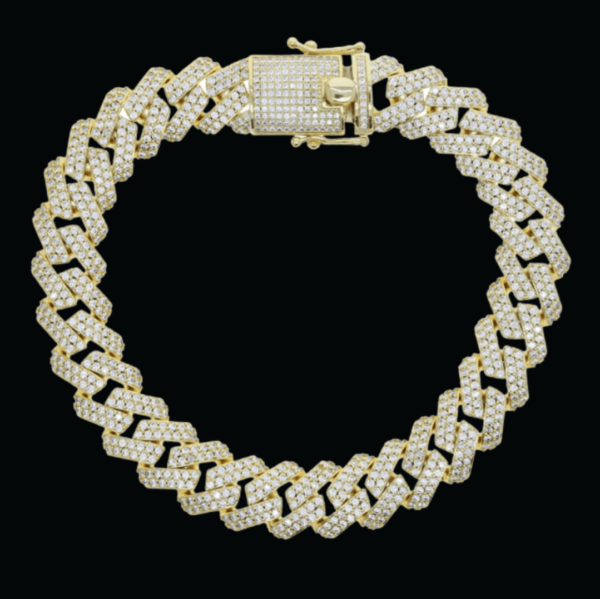 12MM Miami Cuban Link Iced Out Diamond Bracelet