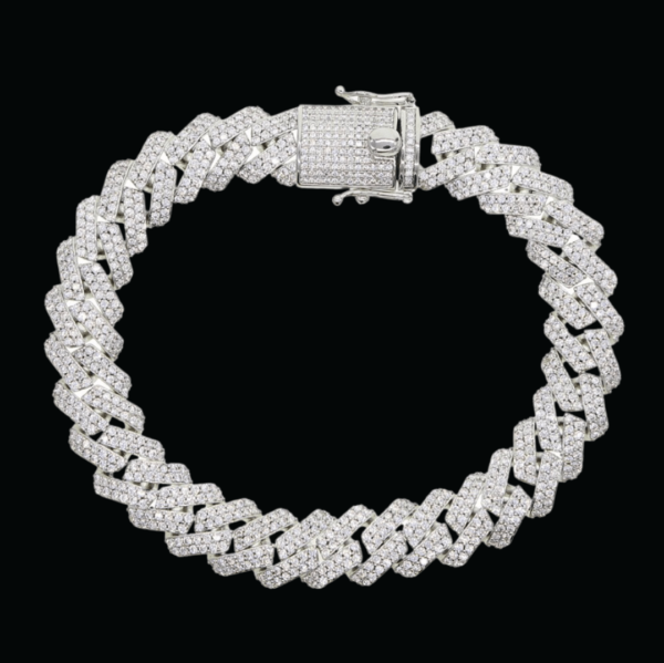 12MM Miami Cuban Link Iced Out Diamond Bracelet