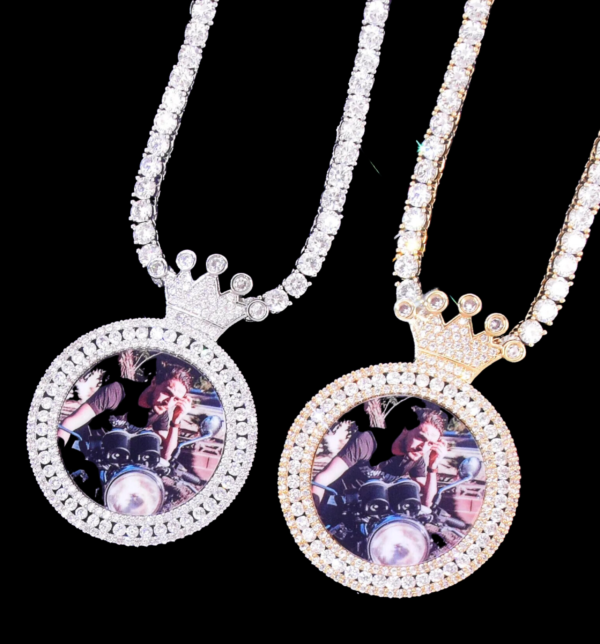 King Tennis Custom Photo Picture Pendant Necklace