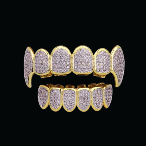 Micro Pave Fuchsia Iced Out Diamond Grillz