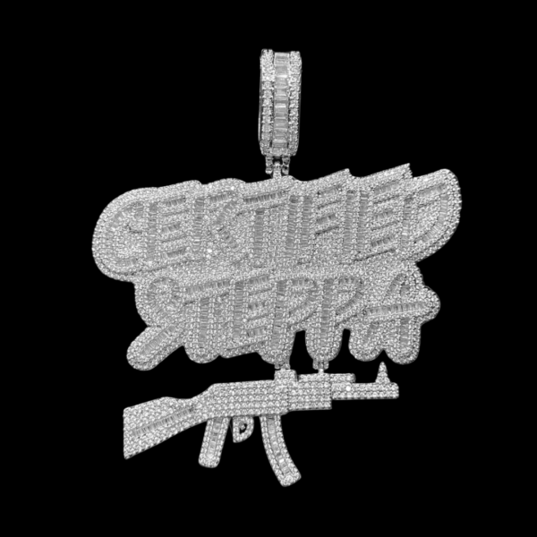 Certified Steppa Iced Out Letter Diamond Pendant Necklace