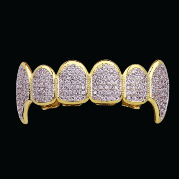 Micro Pave Fuchsia Iced Out Diamond Grillz