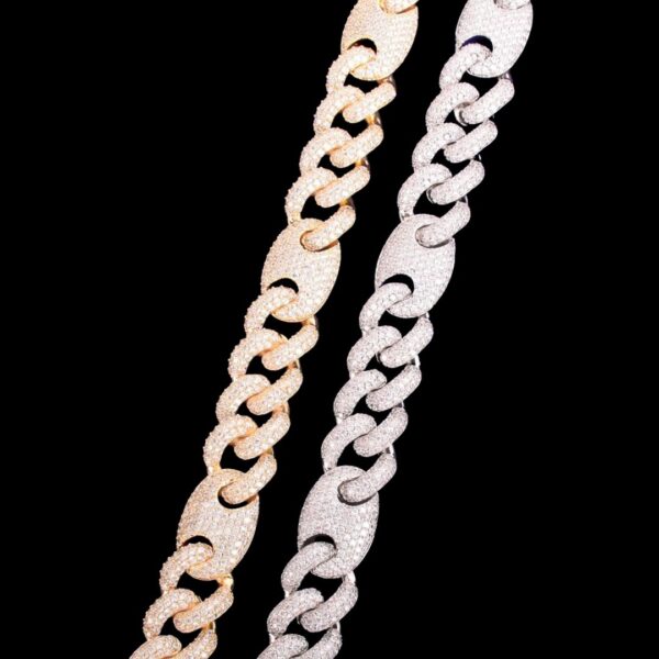 12-18MM Solid Miami Cuban Iced Out Diamond Bracelet