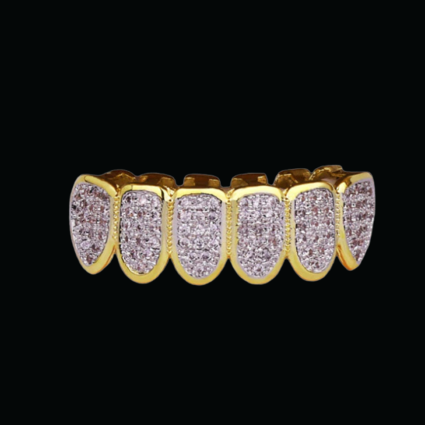 Micro Pave Fuchsia Iced Out Diamond Grillz