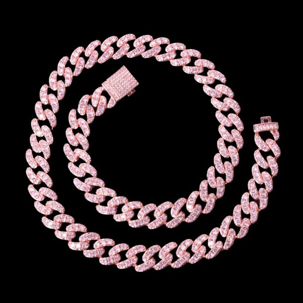 10MM Diamond Baguette Miami Cuban Link Iced Out Necklace Chain