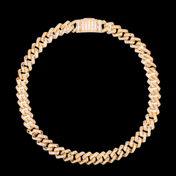 11MM Fully Baguette Link Iced Out Diamond Necklace Chain